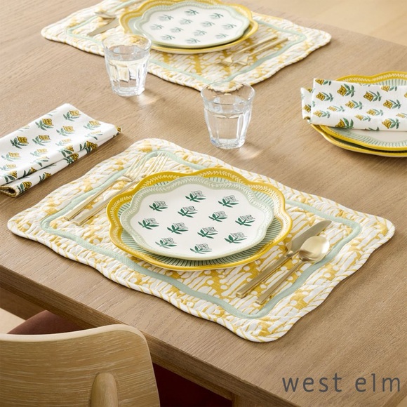 West Elm Other - West Elm x Rhode Batik Cotton Placemats in Dijon